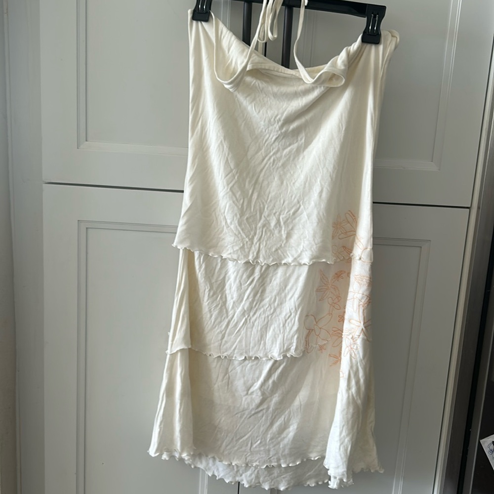 Cotton halter neck dress